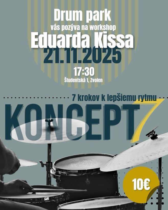 Prvý pokus nám prekazila choroba, skúsime to teda znova😊 🥁 Pozývame ťa na jedinečný workshop s Eduardom Kissom,...
